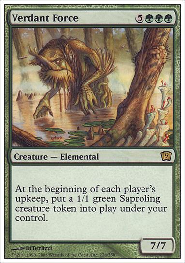 Magic the Gathering: 9th Edition (Base Set) card 278 Verdant Force