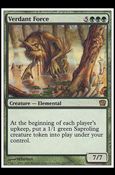 Magic the Gathering: 9th Edition (Base Set) card 278 Verdant Force