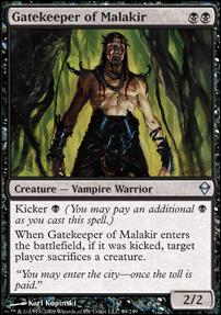 Magic The Gathering: Zendikar (Base Set) card 89 Gatekeeper of Malakir