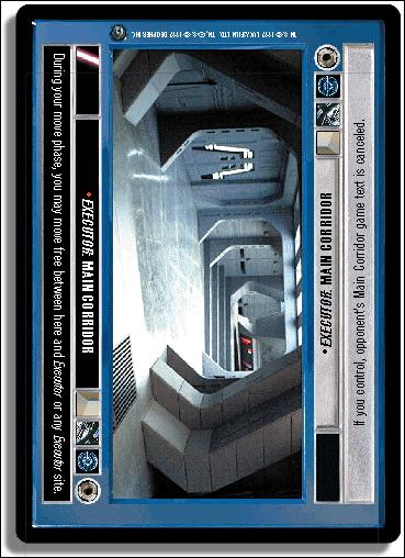 Star Wars: Dagobah Limited (Base Set) card 71 Executor: Main Corridor