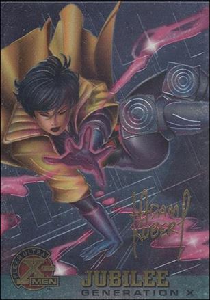 1996 Fleer Ultra X-Men All Chromium (Gold Signature Parallel Base Set) card 32 Jubilee