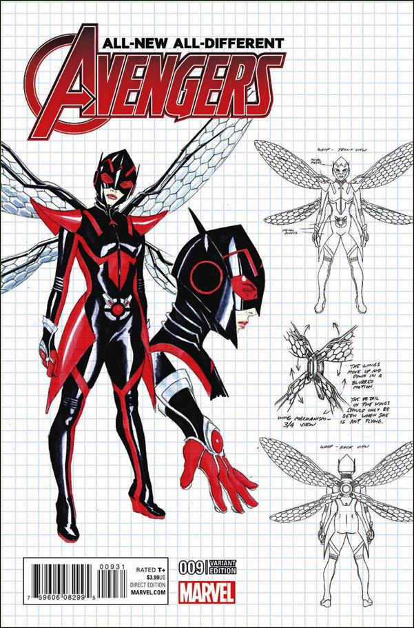 All-New, All-Different Avengers issue 9-B Alex Ross 1:50 Design Cover
