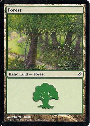 Magic the Gathering: Lorwyn (Base Set) card 301 Forest