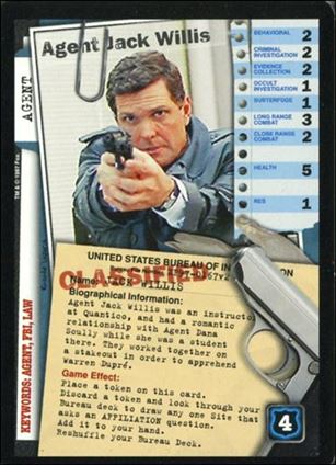 X-Files: The Truth Is Out There (Base Set) card XF97-0167v2 Agent Jack Willis