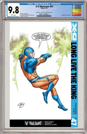 X-O Manowar (2012)  issue 47-H Unbagged Clayton Henry Valiant x GCG Replica Cover