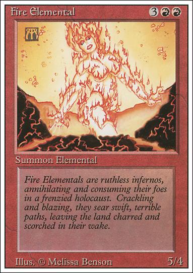 Magic the Gathering: Revised (Base Set) card 149 Fire Elemental
