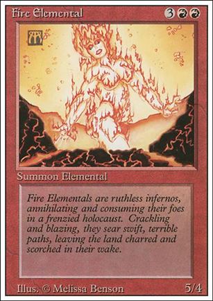 Magic the Gathering: Revised (Base Set) card 149 Fire Elemental