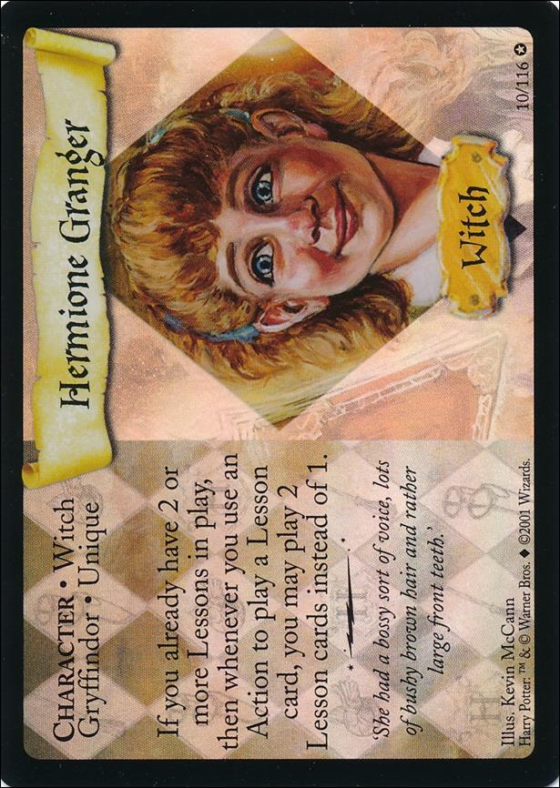 Harry Potter (Base Set) card 10 Hermione Granger