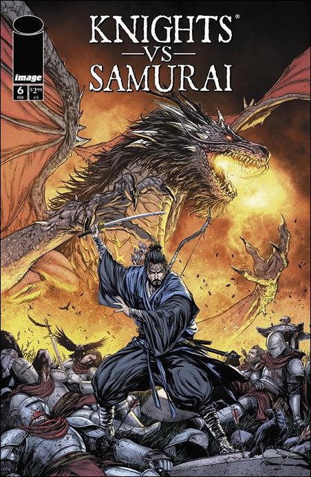 Knights vs Samurai issue 6 Raymond Gay Cover
