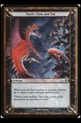 Magic the Gathering: Archenemy (Scheme Subset) card 40 Tooth, Claw, and Tail