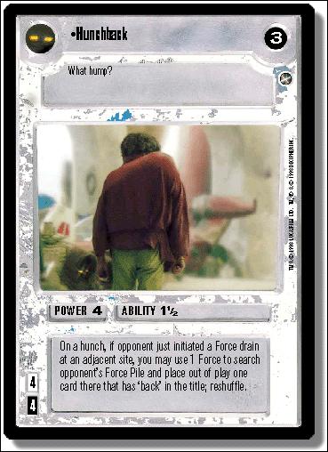 Star Wars: A New Hope Limited (Base Set) card 88 Hunchback