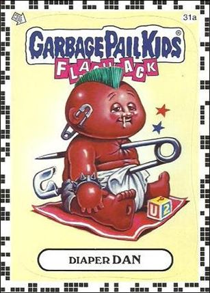 Garbage Pail Kids: Flashback Series 2 (White Border Base Set) card 31a Diaper Dan