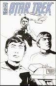 Star Trek: Year Four issue 4-C Joe Corroney Black and White Cover