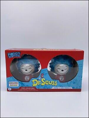 Dorbz figure 283-B Thing 1 & Thing 2 (Flocked)