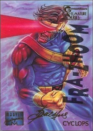 1995 Marvel Masterpieces (Multi-Foil E-Motion Parallel Base Set) card 23 Cyclops