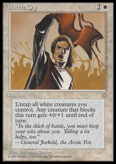 Magic the Gathering: Ice Age (Base Set) card 5 Battle Cry