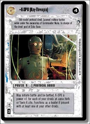 Star Wars: Hoth Limited (Base Set) card 85 K-3PO (Kay-Threepio)