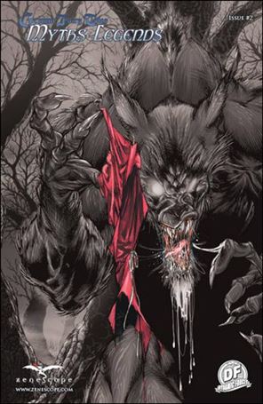 Grimm Fairy Tales Myths & Legends issue 2-D DF Angel Medina Black and White Cover 1/1000