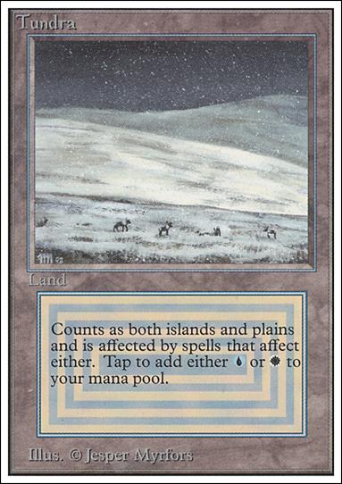 Magic the Gathering: Unlimited (Base Set) card 285 Tundra