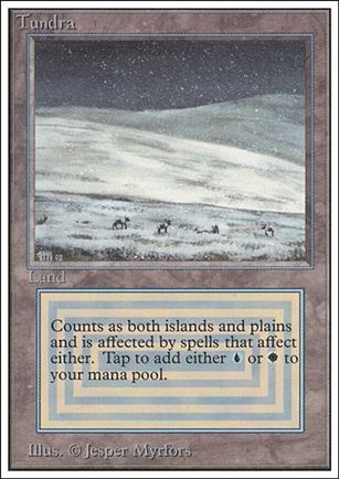 Magic the Gathering: Unlimited (Base Set) card 285 Tundra