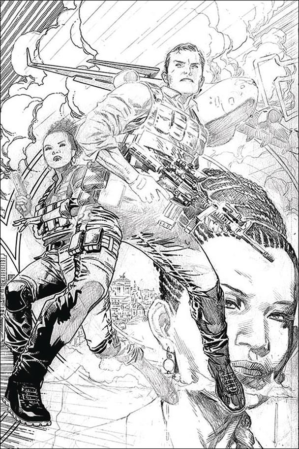 James Bond (2019) issue 2-E Jim Cheung 1:20 Pencil Sketch Cover