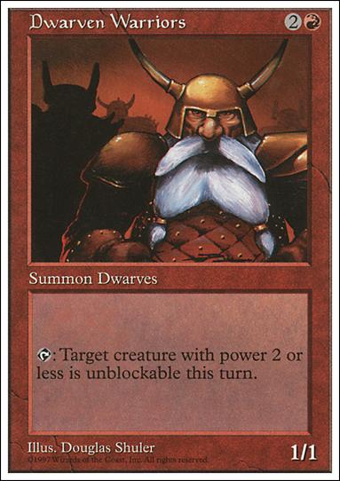 Magic the Gathering: 5th Edition (Base Set) card 223 Dwarven Warriors