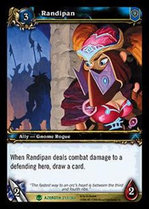 World of Warcraft: Heroes of Azeroth (Base Set) card 213 Randipan