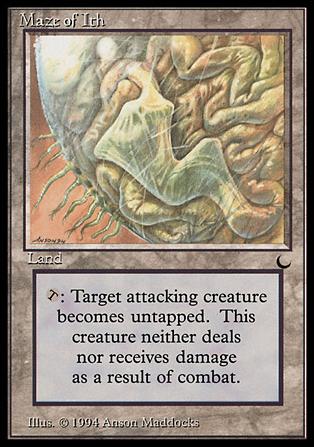 Magic the Gathering: The Dark (Base Set) card 117 Maze of Ith