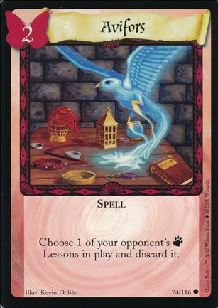 Harry Potter (Base Set) card 74 Avifors