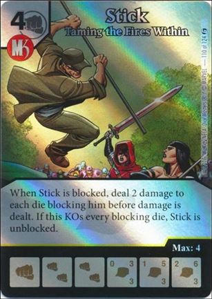 Marvel Dice Masters Guardians of the Galaxy  card 110 Stick: Taming the Fires Within