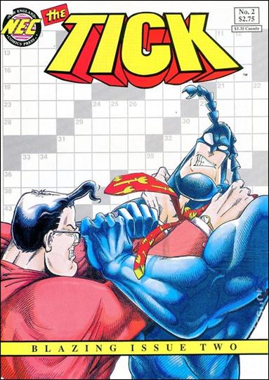 Tick (1988) issue 2-G Yellow & Red Logo Crossword Cover (5th Printing)