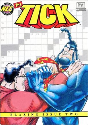 Tick (1988) issue 2-G Yellow & Red Logo Crossword Cover (5th Printing)