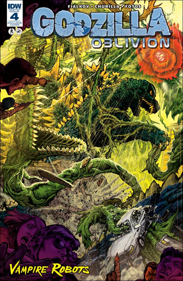 Godzilla: Oblivion issue 4-D Jeff Zornow Vampire Robots Cover