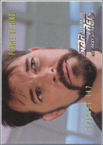 Star Trek: The Next Generation - The Episode Collection Season Six (Base Set) card 598 Frame of Mind, Episode 147A