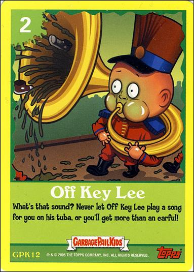 Garbage Pail Kids All-New Series 4 (Game Card Subset) card GPK12 Off Key Lee