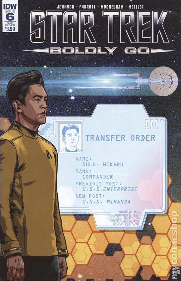 Star Trek: Boldly Go issue 6-B Tony Shasteen Subscription Cover