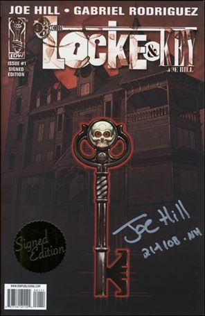 Locke & Key issue 1-B 1:25 Gold Foil Cover (Signed by Joe Hill)