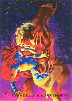 Marvel Annual Flair '94 (Base Set) card 129 Sabretooth Surrenders