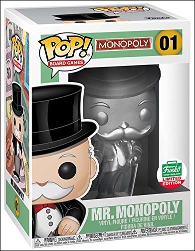 POP! Board Games figure 1-B Mr. Monopoly (Silver)