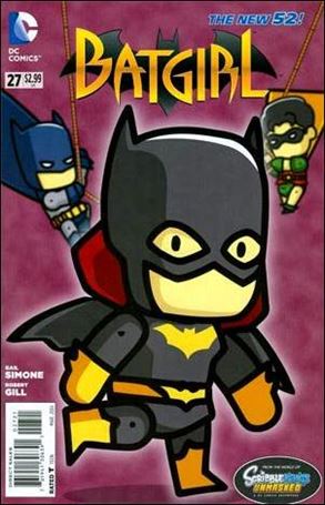 Batgirl (2011) issue 27-B Jon Katz 1:25 Scribblenauts Cover