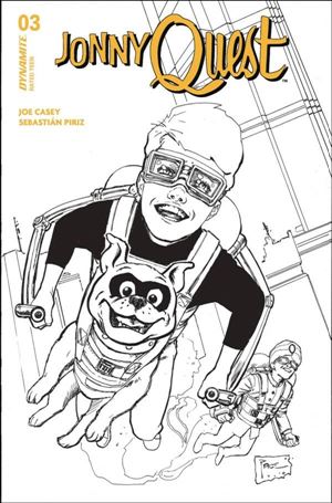 Jonny Quest (2024) issue 3-F Richard Pace B&W 1:10 Cardstock Cover
