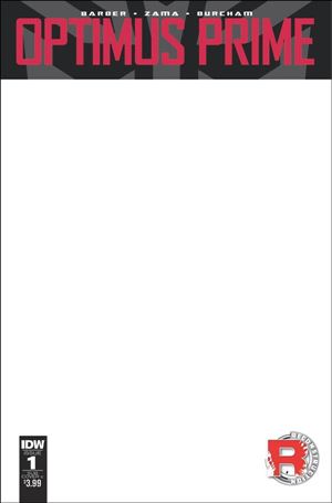 Optimus Prime issue 1-D Blank Subscription Cover