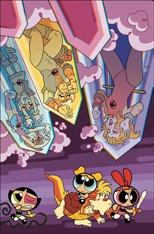 ThunderCats / The Powerpuff Girls issue 3-I Coleman Engle Virgin 1:15 Cardstock Cover