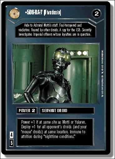 Star Wars: Premiere Limited (Base Set) card 16 5D6-RA-7 [Fivedesix]