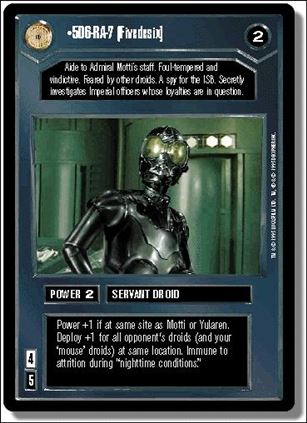Star Wars: Premiere Limited (Base Set) card 16 5D6-RA-7 [Fivedesix]