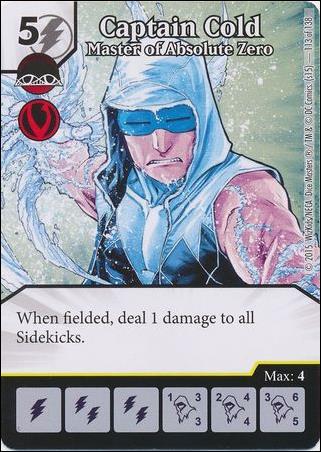 DC Comics Dice Masters Justice League  card 111 Captain Cold - Master of Absolute Zero 