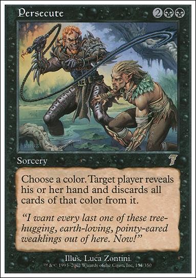 Magic the Gathering: 7th Edition (Base Set) card 154 Persecute
