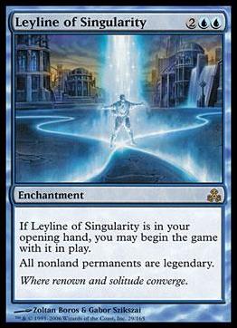 Magic the Gathering: Guildpact (Base Set) card 29 Leyline of Singularity