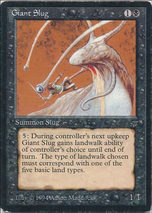 Magic the Gathering: Legends (Base Set) card 99 Giant Slug