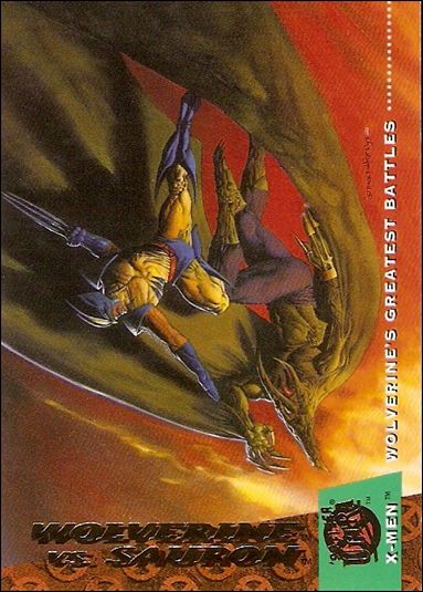 1994 Fleer Ultra X-Men (Base Set) card 146 Wolverine vs Sauron